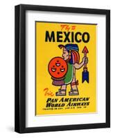 National Air and Space Museum: Pan American - Fly to Mexico-null-Framed Art Print