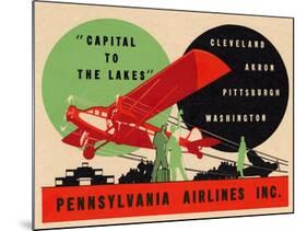 National Air and Space Museum: Pennsylvania Airlines-null-Mounted Art Print