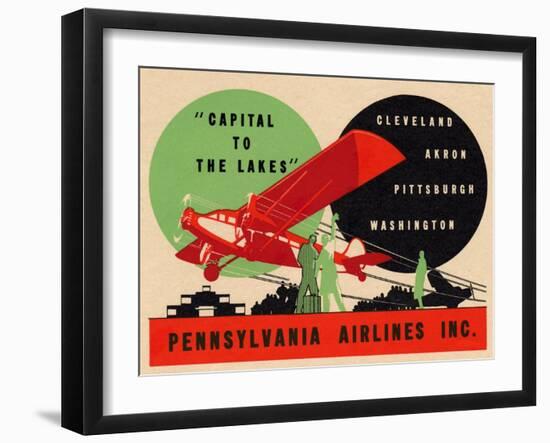 National Air and Space Museum: Pennsylvania Airlines-null-Framed Art Print