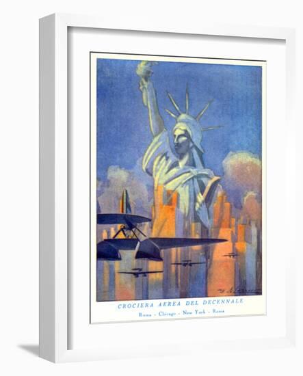 National Air and Space Museum: Rome, Chicago, New York, Rome-null-Framed Art Print