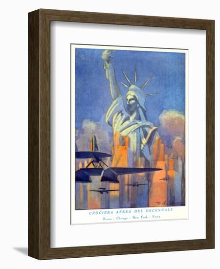 National Air and Space Museum: Rome, Chicago, New York, Rome-null-Framed Art Print