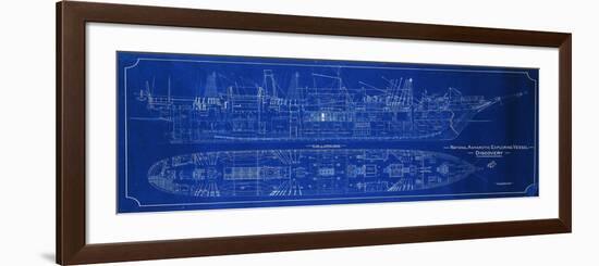 National Antartic Exploring vessel Discovery-null-Framed Premium Giclee Print