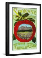 National Apple Show, Spokane - Spokane, WA-Lantern Press-Framed Art Print