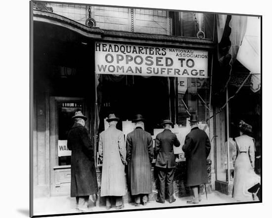 National Association Opposed to Woman Suffrage (Headquarters, Sign) Art Poster Print-null-Mounted Poster