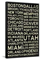 National Basketball Association Cities Vintage Style-null-Framed Poster