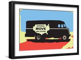 National Bus System Truck-null-Framed Art Print