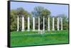 National Capitol Columns, Corinthian columns, in springtime at the United States National Arbore...-null-Framed Stretched Canvas