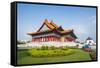 National Concert Hall on the Grounds of the Chiang Kai-Shek Memorial Hall, Taipeh, Taiwan-Michael Runkel-Framed Stretched Canvas