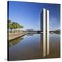 National Congress, Brasilia, Federal District, Brazil-Ian Trower-Stretched Canvas