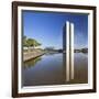 National Congress, Brasilia, Federal District, Brazil-Ian Trower-Framed Photographic Print