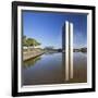 National Congress, Brasilia, Federal District, Brazil-Ian Trower-Framed Photographic Print