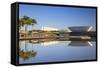 National Congress, UNESCO World Heritage Site, Brasilia, Federal District, Brazil, South America-Ian Trower-Framed Stretched Canvas