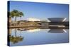 National Congress, UNESCO World Heritage Site, Brasilia, Federal District, Brazil, South America-Ian Trower-Stretched Canvas