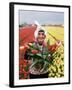 National Costume and Tulips, Holland-Adina Tovy-Framed Photographic Print