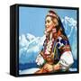 National Costume of Yugoslavia-null-Framed Stretched Canvas