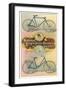 National Cushion Frame Chainless Bicycle-null-Framed Art Print