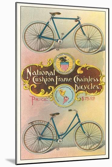 National Cushion Frame Chainless Bicycle-null-Mounted Art Print