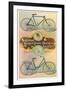 National Cushion Frame Chainless Bicycle-null-Framed Art Print