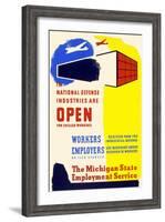 National Defense Industries are Open-null-Framed Art Print