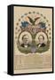 National Democratic Chart 1876: Samuel J. Tilden, President, Thomas A. Hendricks, Vice President-H. H. Lloyd-Framed Stretched Canvas