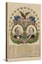 National Democratic Chart 1876: Samuel J. Tilden, President, Thomas A. Hendricks, Vice President-H. H. Lloyd-Stretched Canvas