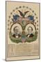 National Democratic Chart 1876: Samuel J. Tilden, President, Thomas A. Hendricks, Vice President-H. H. Lloyd-Mounted Art Print