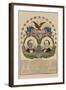 National Democratic Chart 1876: Samuel J. Tilden, President, Thomas A. Hendricks, Vice President-H. H. Lloyd-Framed Art Print