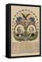 National Democratic Chart 1876: Samuel J. Tilden, President, Thomas A. Hendricks, Vice President-H. H. Lloyd-Framed Stretched Canvas