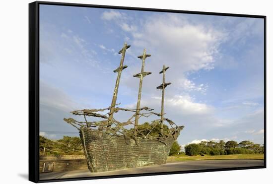 National Famine Monument, Murrisk, County Mayo-Gary Cook-Framed Stretched Canvas