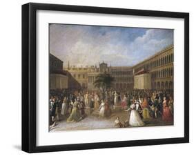 National Festival in Venice in 1797, 1770 - 1849-Giuseppe Cammarano-Framed Giclee Print