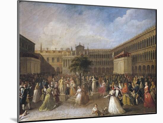 National Festival in Venice in 1797, 1770 - 1849-Giuseppe Cammarano-Mounted Giclee Print