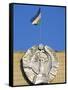 National Flag and Emblem, Bukhara, Uzbekistan, Central Asia-Upperhall-Framed Stretched Canvas