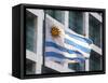 National Flag and Plaza Independencia, Montevideo, Uruguay-Per Karlsson-Framed Stretched Canvas