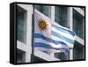 National Flag and Plaza Independencia, Montevideo, Uruguay-Per Karlsson-Framed Stretched Canvas