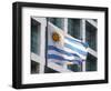 National Flag and Plaza Independencia, Montevideo, Uruguay-Per Karlsson-Framed Photographic Print