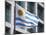 National Flag and Plaza Independencia, Montevideo, Uruguay-Per Karlsson-Mounted Photographic Print