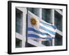 National Flag and Plaza Independencia, Montevideo, Uruguay-Per Karlsson-Framed Photographic Print