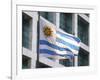 National Flag and Plaza Independencia, Montevideo, Uruguay-Per Karlsson-Framed Photographic Print