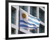 National Flag and Plaza Independencia, Montevideo, Uruguay-Per Karlsson-Framed Photographic Print