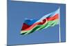 National Flag Blowing in Wind, Baku, Azerbaijan-Michael Runkel-Mounted Photographic Print