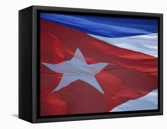 National Flag, Cuba, West Indies, Central America-Dominic Webster-Framed Stretched Canvas