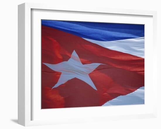 National Flag, Cuba, West Indies, Central America-Dominic Webster-Framed Photographic Print