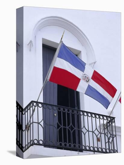 National Flag, Dominican Republic, Caribbean, West Indies-Guy Thouvenin-Stretched Canvas