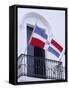 National Flag, Dominican Republic, Caribbean, West Indies-Guy Thouvenin-Framed Stretched Canvas