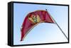 National Flag of Montenegro, Europe-Charlie Harding-Framed Stretched Canvas