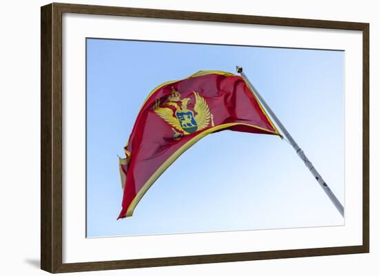 National Flag of Montenegro, Europe-Charlie Harding-Framed Photographic Print