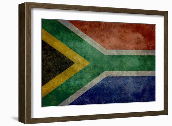 National Flag Of The Republic Of South Africa-Bruce stanfield-Framed Art Print