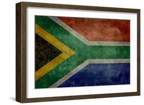 National Flag Of The Republic Of South Africa-Bruce stanfield-Framed Art Print