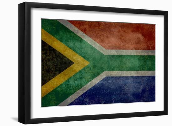 National Flag Of The Republic Of South Africa-Bruce stanfield-Framed Art Print