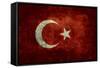 National Flag Of Turkey-Bruce stanfield-Framed Stretched Canvas